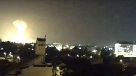 Momentul exploziei de la staţia de amoniac din cadrul Combinatului Chimic Azomureș - VIDEO