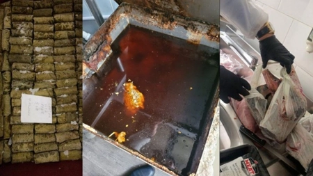 <em class='ep-highlight'>Peste</em> 40 tone de alimente stricate şi expirate, vândute în restaurantele din Delta Dunării şi de pe litoral - FOTO, VIDEO