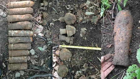 Descoperire uluitoare într-un mare cartier din Iași! Focoase din Al Doilea Război Mondial, găsite într-o zonă de agrement din Bucium