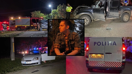Tânărul care a provocat accidentul mortal din comuna Golăiești avea permis de doar câteva săptămâni! Prietenul lui cel mai bun și-a pierdut viața și alte trei persoane au fost rănite - Galerie foto