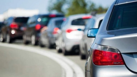 Coloană spre București pe Autostrada Soarelui, după un accident în lanț