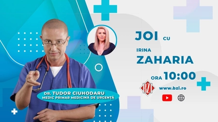 LIVE VIDEO - Dr. Tudor Ciuhodaru, medic primar în medicina de urgență, Spitalul de Neurochirurgie Iași, vine în platoul BZI LIVE să discute despre drepturile pacienților Covid-19 - FOTO
