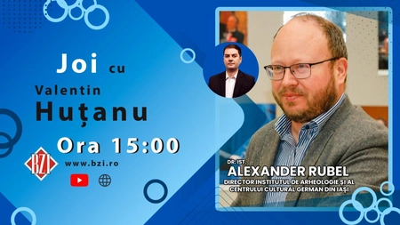 LIVE VIDEO - Din Germania, Kaiserslautern în Capitala Moldovei! Ediție-dialog, în Studioul BZI LIVE, pe zona culturală, arheologică şi academică alături de istoricul german, dr. Alexander Rubel, director al Institutului de Arheologie - Academia Romană şi al Centrului Cultural German din Iaşi - FOTO