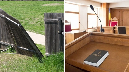 Scandal cât casa, făcut de o femeie din Iași! A dărâmat gardul după o ceartă cu vecinii. Polițiștii, chemați la fața locului pentru a aplana conflictul izbucnit din senin