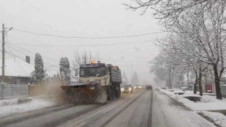 Ninge în mai multe zone din Moldova! Cum se desfăşoară traficul pe cele mai importante artere