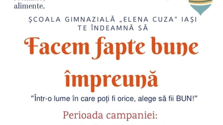 „Într-o lume în care poți fi orice, alege să fii BUN!”