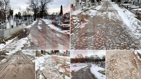 Alei distruse, în Cimitirul Eternitatea! Monumentul istoric este lăsat în paragină