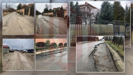 Jale pe strada VIP-urilor din Iași. Șoseaua Văleni, din zona Galata, se prăbușește - GALERIE FOTO, VIDEO
