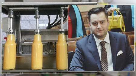 Paul Ivănucă, fiul primarului din Trifești, Iași, își face fabrică de sucuri cu bani europeni