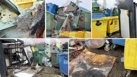 Un om al străzii a produs o pagubă de aproape 5.000 de lei companiei Salubris SA! Bărbatul, în vârstă de 54 de ani, bănuit de incendierea punctului gospodăresc, a fost arestat preventiv