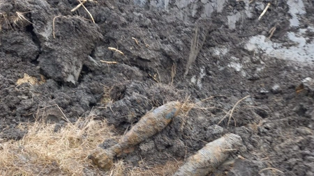 Piese de muniție de război descoperite în zona Cârlig din Iași - FOTO