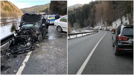 Accident rutier grav în stațiunea Azuga. Cinci oameni au fost răniți