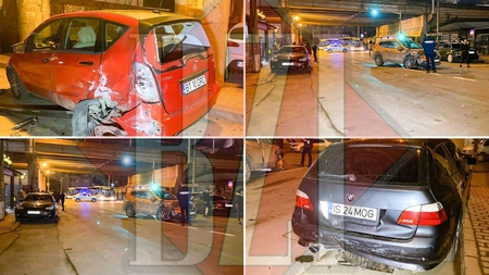 Accident rutier în Alexandru cel Bun. Un bărbat a furat un autovehicul, apoi a lovit alte două mașini - EXCLUSIV, FOTO, VIDEO