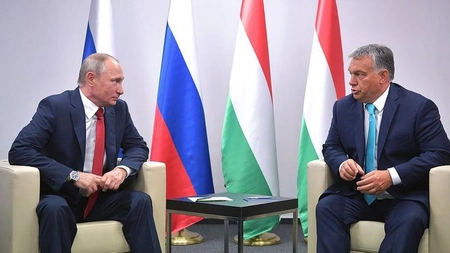 Președintele Rusiei, Vladimir Putin, împreună cu premierul Ungariei, Viktor Orban, au susținut o conferință de presă