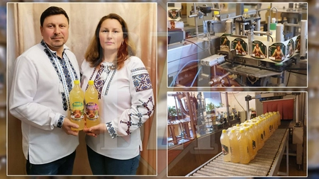 Gabriela și Dumitru Mihăilă, din Trifești, Iași, vând sticle cu borș natural, de sute de mii de euro. ”E un produs indispensabil”