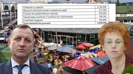 Salarii de sute de mii de lei la EcoPiața SA pentru politrucii din conducere! Firma Primăriei Iași este căpușată de ani buni - FOTO