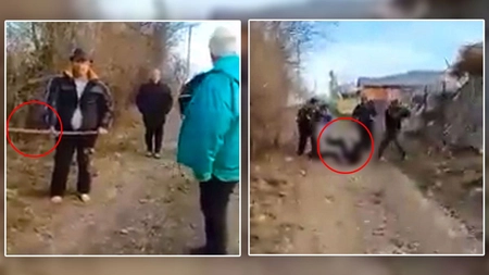 Atenție! Imagini cu puternic impact emoțional! Un ieșean, la un pas de a fi linșat de 3 bărbați din aceeași familie, în plină stradă! GALERIE FOTO / VIDEO (Exclusiv)