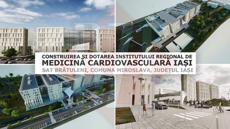Imagini cu noul Institut de Medicină Cardiovasculară Iași. Spital cu 500 de paturi, la marginea orașului-FOTO, VIDEO