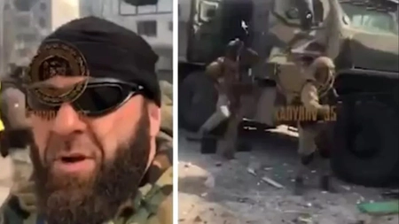 Cecenii lui Kadîrov seamănă teroare în Mariupol! Cum se distrează în timp ce trag spre case