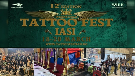 “International Tattoo Fest Iași”, pregătit să domine toate evenimentele lunii martie! Nume grele în arta tatuatului se vor bate pentru marele premiu