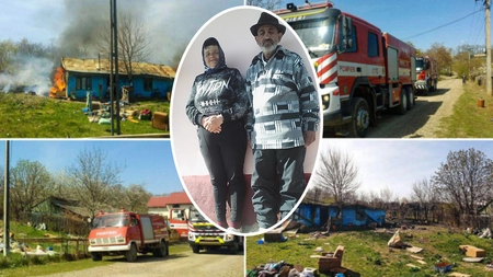 Povestea tristă a doi bătrâni din Iași care au rămas pe drumuri înainte de Paște, după ce casa lor s-a făcut scrum într-o secundă. ”Nu mai avem nimic!”
