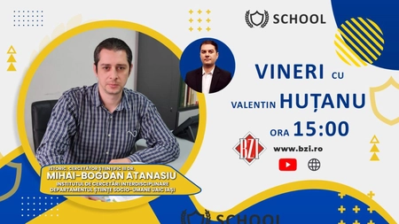 LIVE VIDEO - TOP ISTORIE! Ediție-dialog specială în Platoul BZI LIVE alături de istoricul şi CS III dr. Mihai-Bogdan Atanasiu (laureat cu premiul ”Nicolae Iorga” al Academiei Române), Institutul de Cercetări Interdisciplinare, Departamentul Ştiinţe Socio-Umane - UAIC Iaşi - FOTO