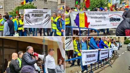 Președintele Sindicatului Şoferilor şi Angajaţilor din CTP Iaşi, la protestele STB: „Suntem solidari cu cei 200 de șoferi concediați”- GALERIE FOTO / VIDEO