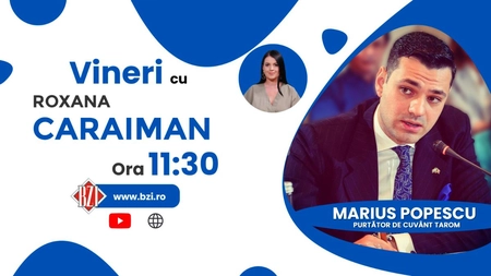 LIVE VIDEO - Tarom, drumul spre business de calitate în contextul unei companii de stat! Marius Popescu, purtătorul de cuvânt al companiei aeriene, în exclusivitate la BZI LIVE