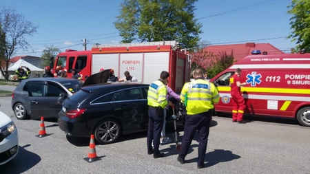 Accident rutier în Pașcani. O persoană a fost rănită - EXCLUSIV