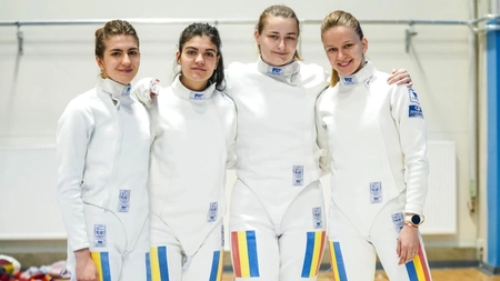 Echipa feminină de spadă a României a cucerit medaliile de aur, la Campionatele Europene - VIDEO