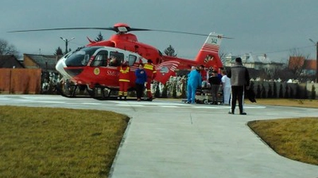 Accident rutier în Pașcani. Un căruţaş, transportat cu elicopterul la Iaşi după ce a fost lovit de un autoturism