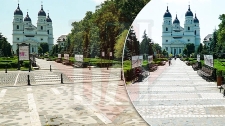 Încep lucrările la esplanada de la Teatrul Național din Iași! Fântâni arteziene și alei noi în parcul din centrul orașului – FOTO
