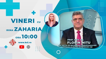 LIVE VIDEO - Prof.dr. Florin Mitu, șeful Clinicii de Recuperare Cardiovasculară, Spitalul de Recuperare Iași, discută în platoul BZI LIVE despre hipertensiunea arterială și cum sunt afectați acești pacienți de temperaturile ridicate - FOTO