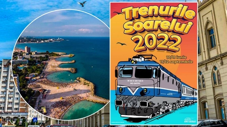 Veste bună pentru ieșeni! Cum puteți ajunge pe Litoral prin intermediul programului estival de transport „Trenurile Soarelui” 2022