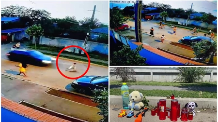 Un copil de 4 ani din Buftea ce se plimba cu trotineta a fost lovit mortal de o maşină