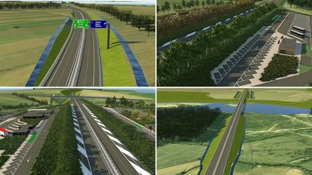 Primele schițe ale autostrăzii A7 pe ruta Bacău–Pașcani! Iată cum se va circula pe ruta de 77 de kilometri – GALERIE FOTO