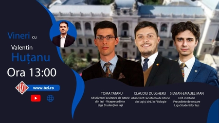 LIVE VIDEO - Promovarea studierii Istoriei în rândul tinerilor din România. Ediţie BZI LIVE cu trei absolvenţi ai Facultăţii de Istorie din cadrul UAIC Iaşi - FOTO