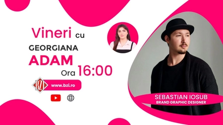 LIVE VIDEO - Între design graphic și branding! Sebastian Iosub, brand graphic designer, împărtășește pentru BZI LIVE despre importanța identității vizuale în mediul de afaceri - FOTO