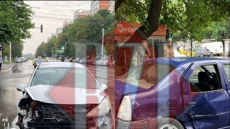 Accident rutier în cartierul Tătărași, în zona Dispecer. Mai multe echipaje au intervenit la fața locului - EXCLUSIV, GALERIE FOTO, UPDATE