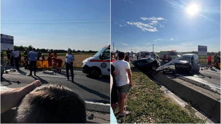 Un bărbat a murit, iar un copil este în stare critică, după un teribil accident în Dumbrăveni, Suceava