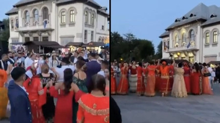 Nuntă de romi în Piaţa Unirii din Focşani. Primarul s-a declarat revoltat: 