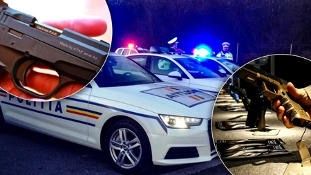 Pistoale și puști, confiscate de polițiștii ieșeni! Dosare penale deschise pentru nerespectarea regimului armelor