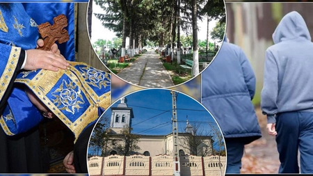 Preotul și-a pus mâinile în cap când a văzut ce dezastru au făcut în cimitir! Doi tineri din Iași s-au îmbătat și au distrus obiecte bisericești, precum și 20 de morminte