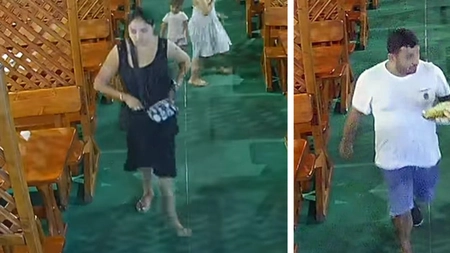 Ce au făcut turiștii din imagine, după ce au consumat 5 porții de mâncare într-un restaurant din Satu Mare