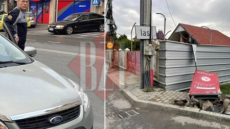 I-a plăcut atât de mult reclama încât a intrat în panoul publicitar - EXCLUSIV/FOTO