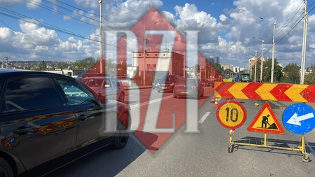 Lucrări de frezare pe pasajul Bucium. Traficul a fost îngreunat - EXCLUSIV, GALERIE FOTO, VIDEO, UPDATE