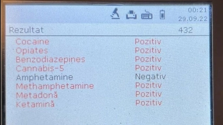 Un bucureștean a fost testat cu aparatul DrugTest și a dovedit ca nu consumase amfetamină. Consumase „doar