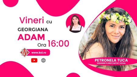 LIVE VIDEO - Petronela Tuca îmbină brodatul cu arta designului floral! Ea povestește pentru BZI LIVE despre parcursul său artistic