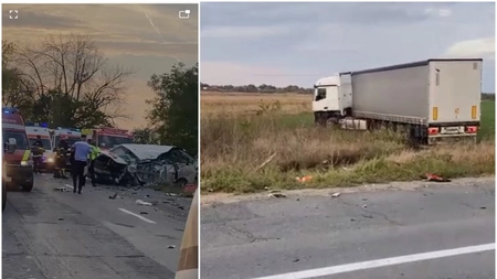 Accident cumplit în Dâmbovița. Două persoane au murit, iar alte 6 sunt în stare gravă