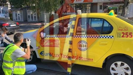 Accident rutier în Podu Roș. Un bărbat a fost lovit de un taxi, după ce a traversat neregulamentar - EXCLUSIV, GALERIE FOTO, VIDEO, UPDATE